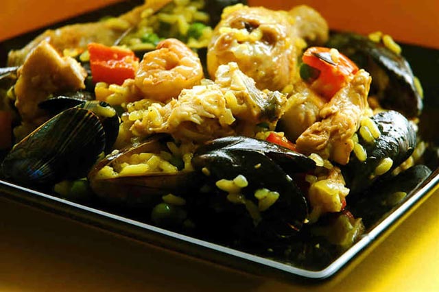 Have a traditional Spanish Paella.